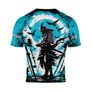 Camiseta de compresión de manga corta para hombre, servicio OEM ODM, camiseta de compresión de manga larga para fitness masculino - Product Image 3