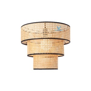 Lampe de plafond en bambou et rotin, choix populaire, luminaire suspendu naturel pour la décoration de villas et de complexes hôteliers - Product Image 1