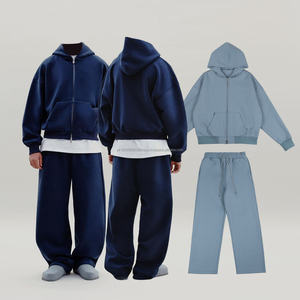Conjunto de Sudadera con Capucha y Pantalones Deportivos Unisex Personalizados de Felpa Francesa, Mezcla de Algodón, 100% Algodón, Gruesos, 600gsm 800gsm - Product Image 1