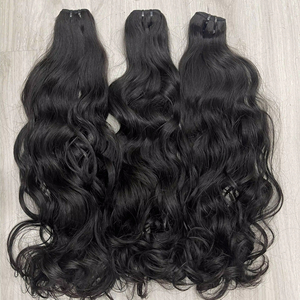 Proveedor de Cabello Natural, Cabello Ondulado Natural en Trama, Paquetes de Cabello Natural Doblemente Tramado, Color Negro Natural - Product Image 5