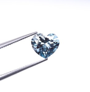 Diamante Cultivado en Laboratorio con Certificación IGI, de 1 a 7 Quilates, Forma de Corazón, Color Azul Fantasía, CVD, Diamante Suelto para Joyería - Product Image 2