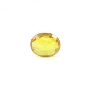 Exquisite 5.55 Carat Oval Cut Yellow Sapphire Loose Gemstone for Fine Jewelry - Product Image 2