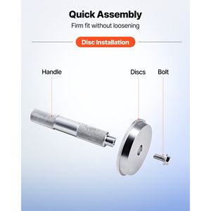 Kit Pressa Cuscinetti Rinforzato da 10 Pezzi con Attrezzi per Guarnizioni e Boccole, Inclusi 9 Boccole e Asta di Manovra - Product Image 5