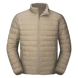 Black Men's North-Face Puffer <b>Jacket</b> with Hooded Collar Winter Nylon Puffer <b>Jacket</b> Washed Techniques Zipper OEM - Product Image 3