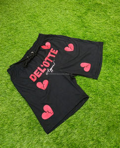 กางเกงขาสั้นลำลองของผู้หญิงผ้าฝ้ายบางทรงหลวมตกแต่งแนวสตรีท2024แฟชั่นบริสุทธิ์ย้อนยุค - Product Image 2