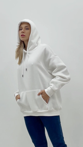 Customized <b>Polyester</b>/Cotton Fleece Oversize <b>Tie</b> Dye High Street Hoodie Women Plus Size Winter Rhinestone Embroidered Wholesale - Product Image 5