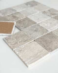 Ensemble de sous-verres en pierre de travertin naturel, décoration de table rustique, cadeau de déménagement - Product Image 5