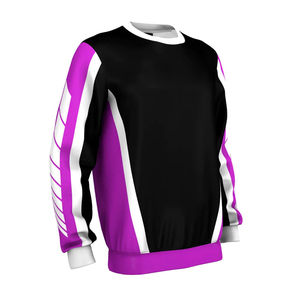 Sweat-shirt à col rond pour homme, impression personnalisée par sublimation, motif uni, respirant, tricoté, sweat-shirt d'hiver - Product Image 5