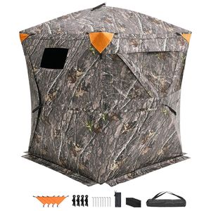 Accessoire de camouflage de chasse à 270 degrés pour 1-2 personnes, sac de transport portable et résistant pour abri de chasse au cerf pop-up - Product Image 1