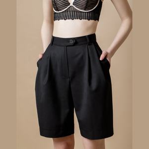 Shorts Bermuda en Coton Respirant pour Femme, Taille Élastique avec Cordon de Serrage, Formels, Haute Qualité, Séchage Rapide, Écologiques - Product Image 1
