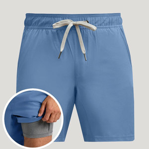 Nouveau design, coupe ajustée, haut tendance, haute qualité, nouvelle arrivée, confortable, léger, meilleur service, vêtements de fitness, logo personnalisé, short pour homme - Product Image 2