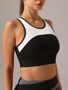 เสื้อกล้ามออกกำลังกายแบบมีบราในตัว Fitfemme Color - Blocked - สวมใส่สบายและกระชับ - Product Image 3