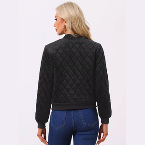 Chaqueta Bomber para Mujer Lista para Venta al por Menor, Chaqueta con Cierre de Tacto Suave Personalizada, Ropa de Moda para Marca y Suministro a Tiendas - Product Image 2