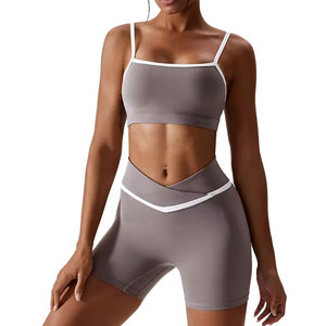 Shorts Deportivos para Mujer, Cintura Alta, Ligeros, Ecológicos, de Secado Rápido, Transpirables, Tejido Elástico, Ideales para Gimnasio, Fitness, Running, Yoga - Product Image 1