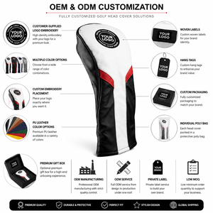 Servicio OEM, Fundas de Alta Calidad para Palos de Golf, Impermeables, de Cuero PU, Personalizadas, Suministro de Fábrica - Product Image 4