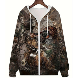 Sweat à capuche en polaire d'hiver de qualité supérieure, impression numérique couleur intégrale, logo personnalisé, texte, image, pull-over, streetwear, mode - Product Image 1