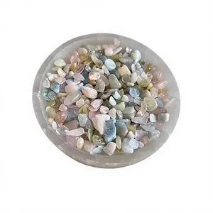 Figura de Cristal con Tema de Ángel, con Virutas de Morganita Pulida, de 3-5 mm, para Decoración del Hogar y Festividades, por AMAYRA CRYSTALS EXPORTS INDIA - Product Image 1