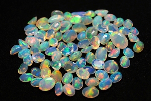 Valuable Ethiopian Opal Gemstone Loose Faceted Opal <b>Stone</b> Oval Shape <b>Gems</b> For Making Jewelry - Product Image 4
