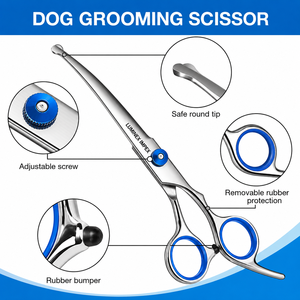 Ciseaux professionnels pour toilettage des animaux, pour couper les poils des animaux, ciseaux de toilettage pour une coupe lisse et facile, professionnels - Product Image 4