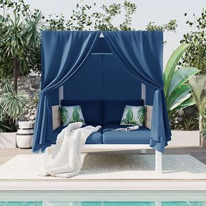 U_Style alto Comfort Patio esterno lettino con tende Versatile lettino per molteplici scenari - Product Image 2