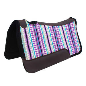 Tapis de selle de cheval en coton blanc personnalisé pour une montée équilibrée et confortable - Product Image 1