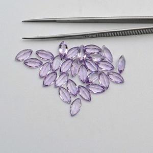 6x12mm Natural Pink Amethyst Marquise <b>Shape</b> Loose Gemstone Top Quality Untreated Amethyst Faceted Cut Stones At Reasonable Price - Product Image 1