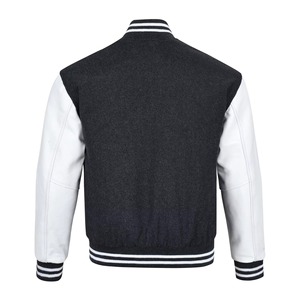 2026 Custom <b>Men's</b> Formal <b>Varsity</b> <b>Bomber</b> <b>Jacket</b> OEM Design Breathable Chenille Front Logo Polyester/Cotton - Product Image 6