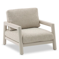 Fauteuil Kiana 1 place réglable, luxe moderne et contemporain, mobilier de salon, coussin en bois de teck massif, couleur personnalisable, villa