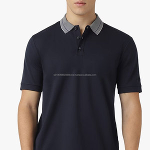 Polo pour homme à manches courtes et col montant, prix bas, séchage rapide, facile à porter, écologique - Product Image 5