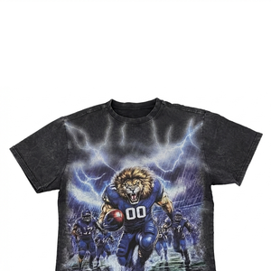 Camiseta personalizada 100% algodón jersey con estampado gráfico, nueva camiseta de manga corta estilo vintage a la moda para unisex, cómoda para el verano. - Product Image 3