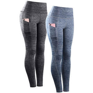 Leggings de punto de alta calidad OEM para mujer, ropa deportiva, pantalones de yoga, pantalones de compresión para entrenamiento, leggings de gimnasio, servicios ODM con logotipo personalizado - Product Image 3