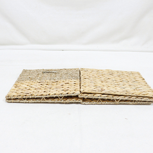 Best Choice Square Storage <b>Baskets</b> Water Hyacinth Living Room Multipurpose Collapsible Handwoven Organizers Laundry - Product Image 4