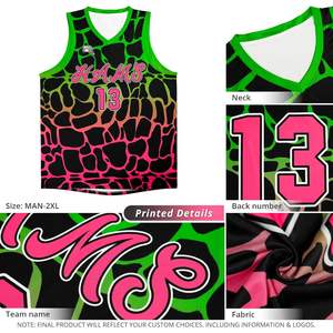 Maillot de basket-ball pour jeunes hommes et femmes personnalisé XS Sportswear avec logo imprimé avec numéro de nom d'équipe - Product Image 5