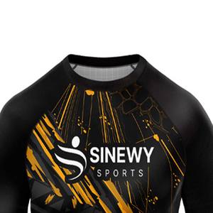 Tenue d'arts martiaux respirante à manches courtes avec logo personnalisé pour MMA, Grappling, Rush Guard, Compression Gi et No Gi - Product Image 4