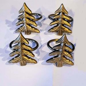 <b>Gold</b> <b>Mirror</b> Polished New <b>Antique</b> Design Portugal Napkin Ring High Quality Round Napkin Ring for Wedding - Product Image 2