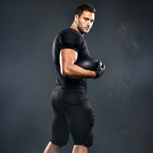 Conjunto de Uniforme de Fútbol Americano de Moda en Color Negro, Calidad Premium, Ropa Deportiva Transpirable a Precio de Mayoreo - Product Image 5