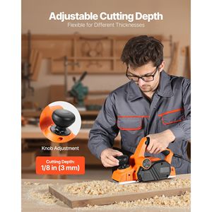 Cepilladora Eléctrica Manual de 3-1/4 Pulgadas de Ancho de Corte, 7 Amperios, 14500 RPM, con Cable, Profundidad de Corte Ajustable, Soporte de 2-1/4 Pulgadas - Product Image 2