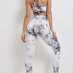 Conjunto de yoga para mujer, pantalones y sujetador deportivos, hechos con material duradero, conjunto de yoga de primera calidad, conjunto de yoga transpirable para mujer - Product Image 6