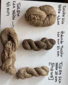 Fil de Soie Chenille Tussah Naturel Sauvage Non Teint Biologique Brut pour Tricot Manuel – Fibre de Luxe Durable en Gros - Product Image 2