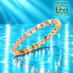 Pulsera de Diamantes Creados en Laboratorio de Forma Ovalada Premium en Oro Amarillo, Rosa y Blanco para Mujer, para Ocasiones Especiales - Product Image 2