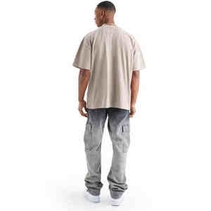 Camiseta de Hombre de Corte Regular, Antiarrugas, Cuello Redondo, Costuras en Contraste, Talla Grande, Venta al Por Mayor - Product Image 2