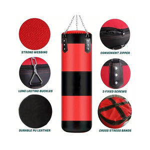 Sacos de boxeo de cuero genuino, el mejor material con precio razonable, totalmente personalizados, sacos de boxeo al por mayor. - Product Image 2