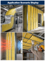 Panneau de toiture en laine de verre Walda, isolation thermique, ignifuge, insonorisant, haute densité, avec revêtement en aluminium pour structure de toit métallique