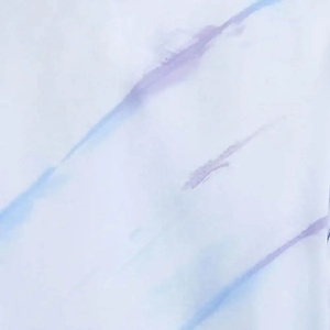 Camiseta Oversize de Algodón Tie-Dye para Mujer, Cuello Redondo, Ajuste Holgado, Manga Corta, Primavera Verano, Uso Casual, Top de Jersey Azul Claro - Product Image 5