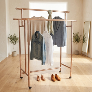 Expositor de ropa plegable de metal resistente Bros Display, estante colgante de varios niveles, expositor de venta al por menor. - Product Image 2