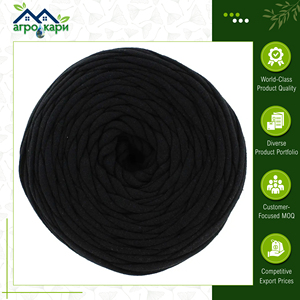 Top Quality Recycled Environment Friendly 14x13cm Soft Acrylic Eco <b>Textile</b> Ties Black Color Big Roll for Tying Flowers and Shrub - Product Image 5