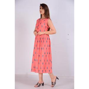 AARTI FASHION Traje Salwar Casual Diario de Tela Tejida, Silueta en A, Cuello con Lazo, Transpirable, Cómodo, Cintura Natural - Product Image 4