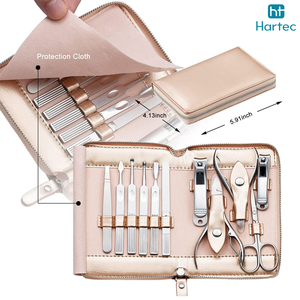 Heavy Duty Toe Nail Clipper Set with Professional Stainless Steel Manicure and Pedicure Set Portable Grooming Care Bag - Product Image 2