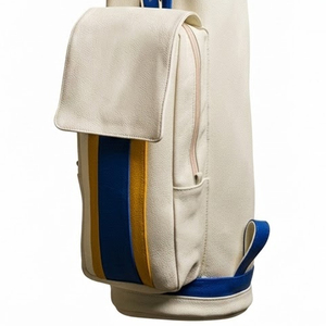 กระเป๋ากอล์ฟหนังสั่งทำขายส่ง ดีไซน์เองได้ น้ำหนักเบา สีพื้น คุณภาพสูง สีขาว กระเป๋ากอล์ฟหนังสำหรับเล่นโปโล - Product Image 6