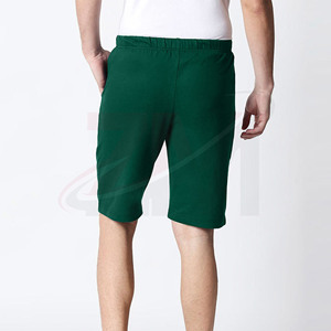 Pantalones Cortos de Algodón Verde para Hombre, Tela Suave 100% Algodón, Calidad de Marca, Pantalones Cortos Urbanos para Hombre, Pantalones Cortos Esenciales para Hombre con Logotipo Personalizado - Product Image 3